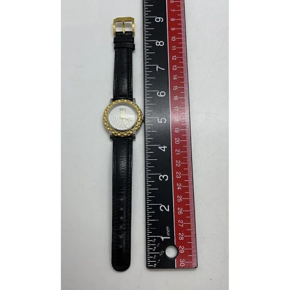 ESQ Swiss ESQUIRE Quartz 300231 Wristwatch Analog Women Watch Golf Ball Face